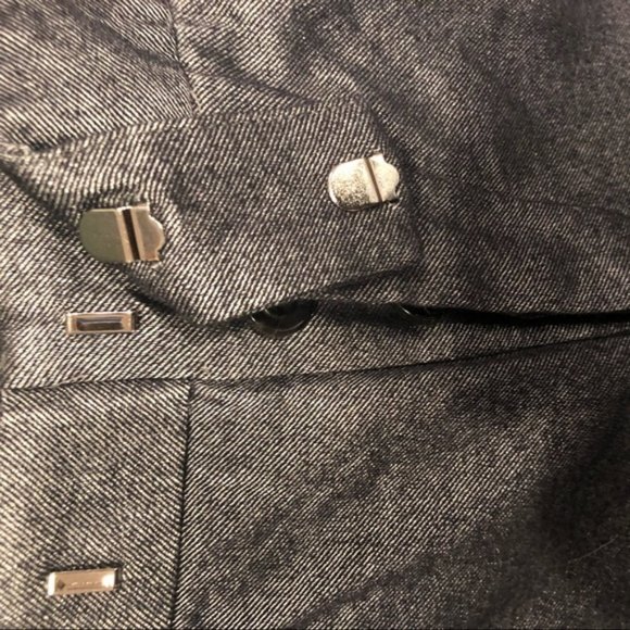 adampluseve adam lippes Button Fly Pants Silver Size 6 #380 - Picture 8 of 8